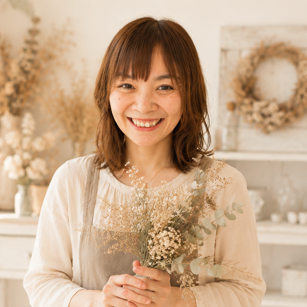 制作中の手元