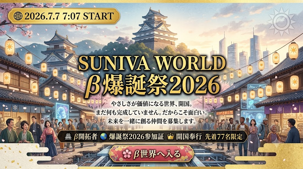 SUNIVA WORLD β爆誕祭2026