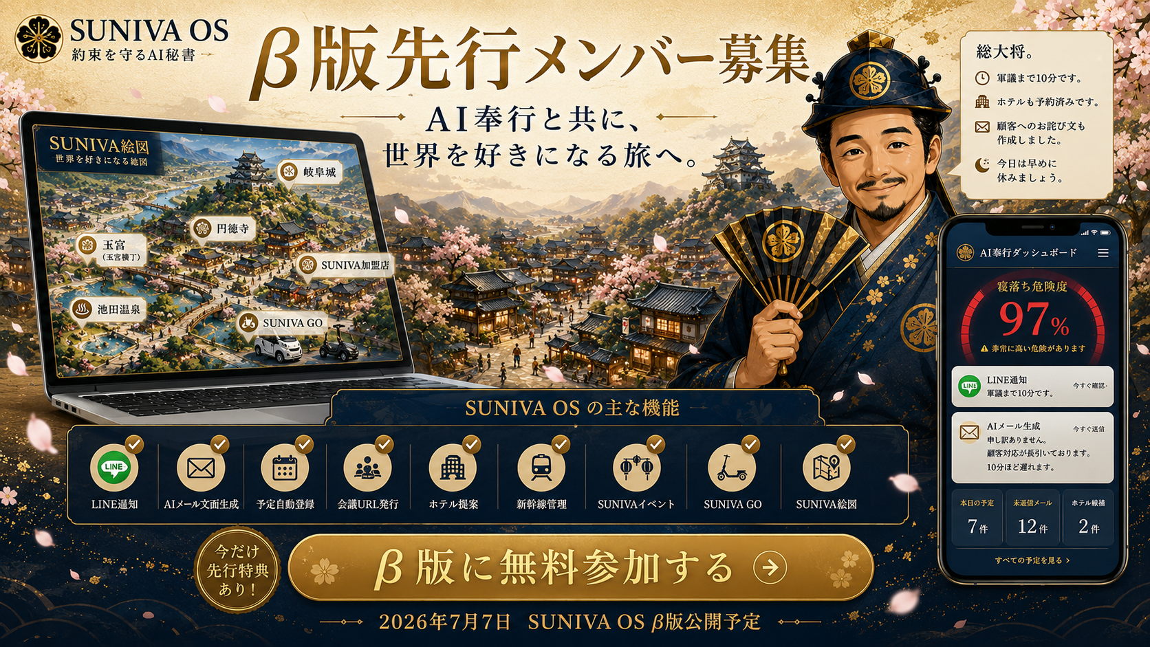 β版先行メンバー募集開始