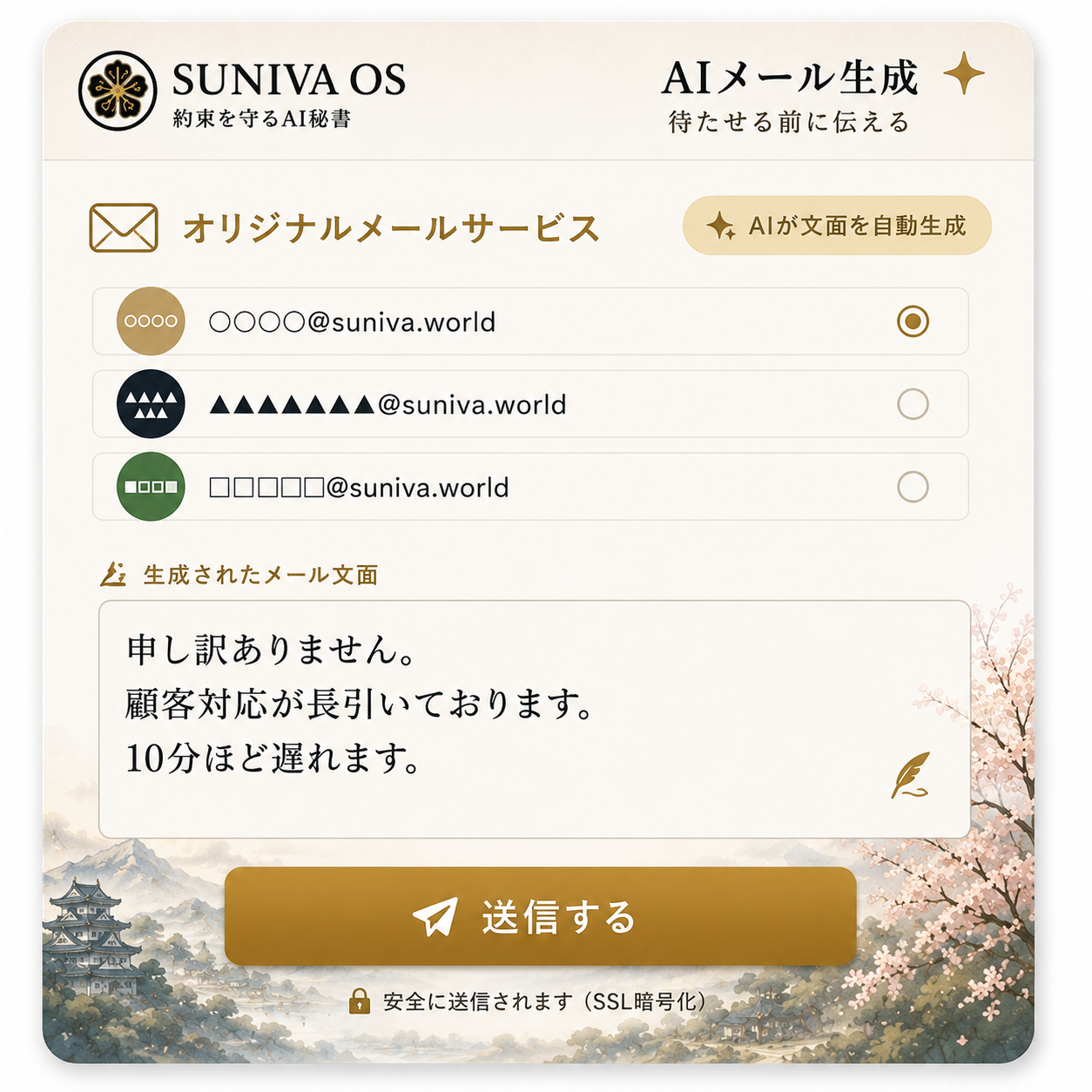 AIメール生成システム