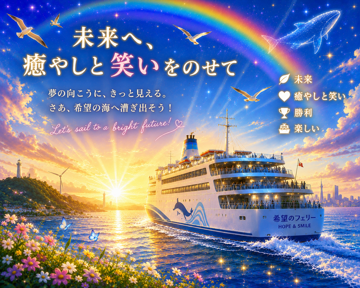 未来に向かって〜♡