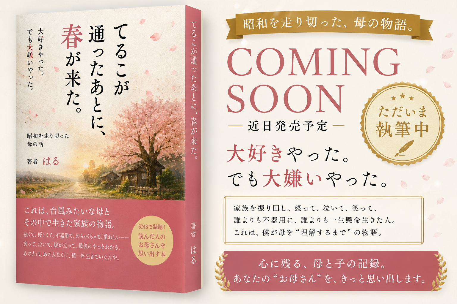 てるこが通ったあとに、春が来た。 — 大好きやった。でも大嫌いやった。—