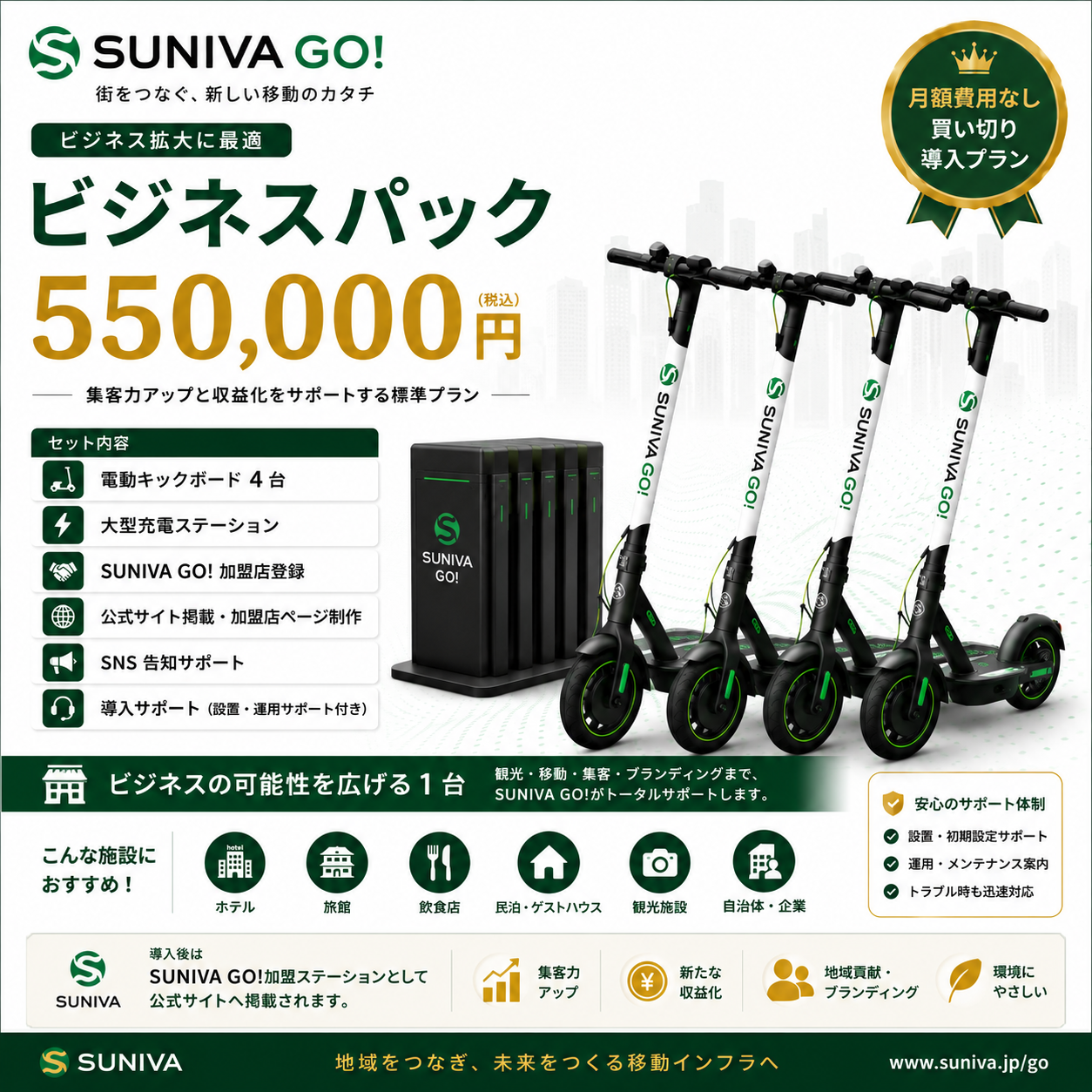 🌸SUNIVA GO! ビジネスパック