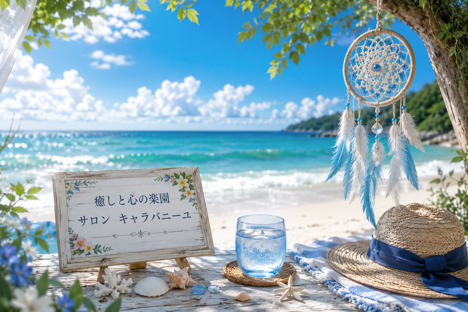 心癒されるビーチのひととき