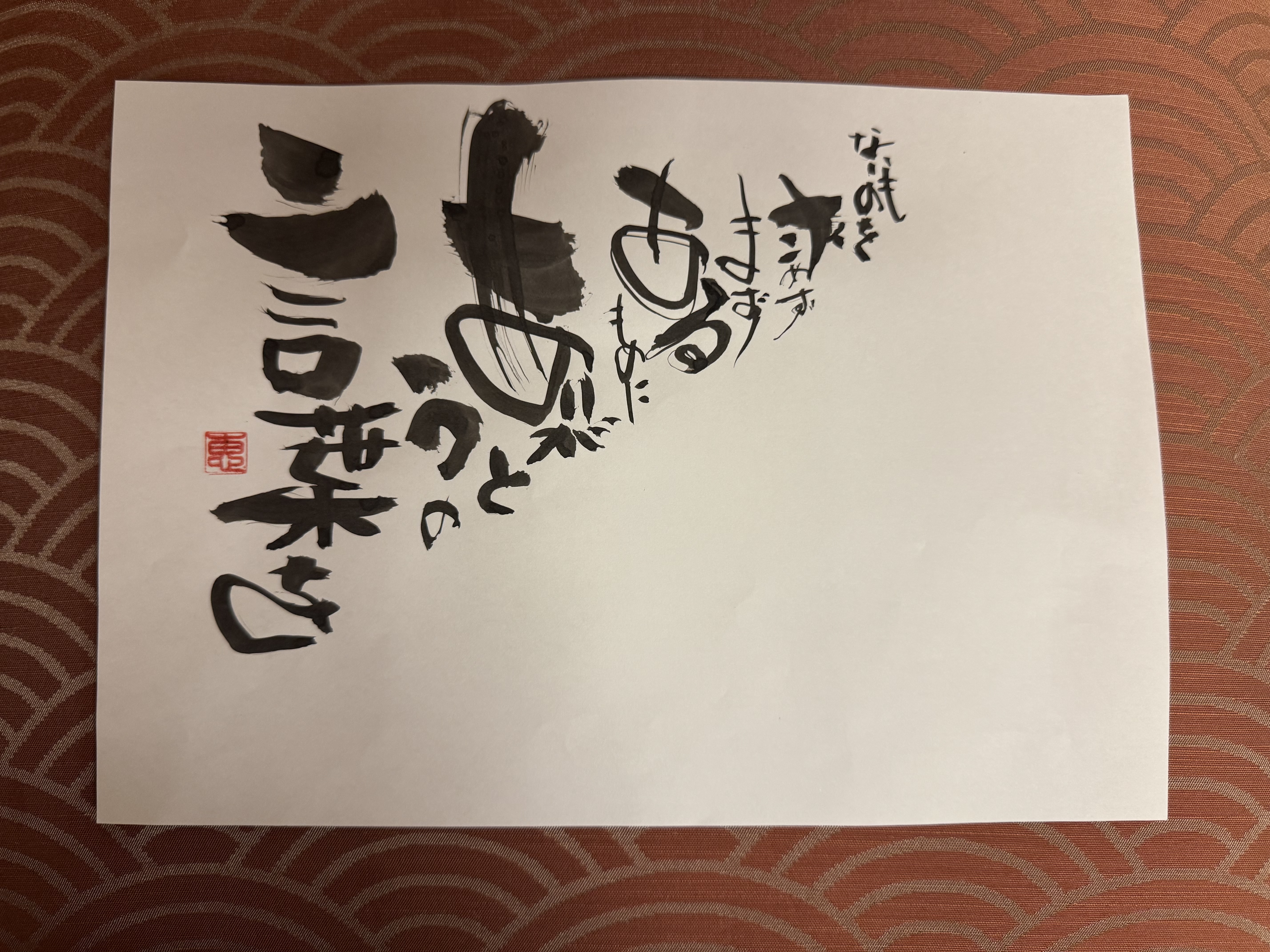 あるものにありがとうの言葉を